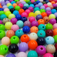 Separador Bola Lisa Multicolor de Acrílico Dije - Accesorios Rubi