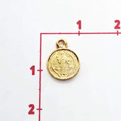 Dije medalla San Benito Mini 24K Dije - Accesorios Rubi