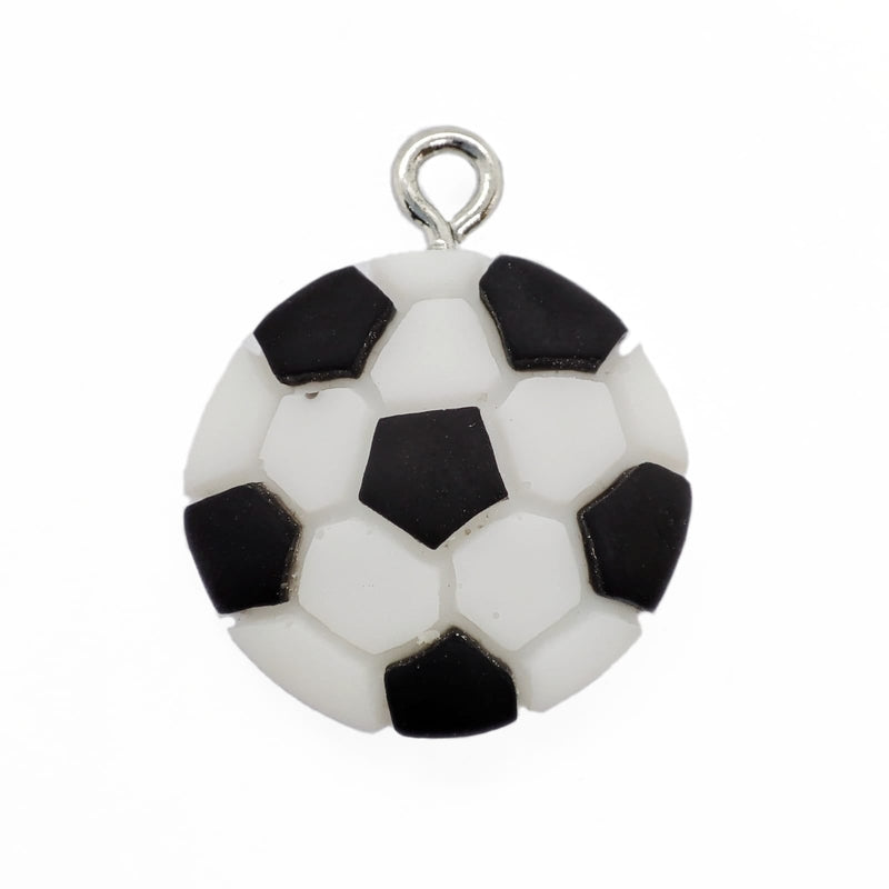 Dije Balón de Soccer Arcilla Dije - Accesorios Rubi