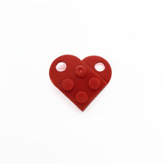 Dije Corazón Lego de Acrílico acrilicos - Accesorios Rubi