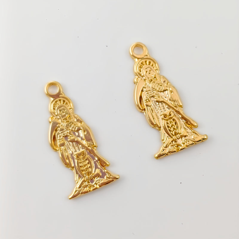 Dije Santa Muerte 24k Dije - Accesorios Rubi