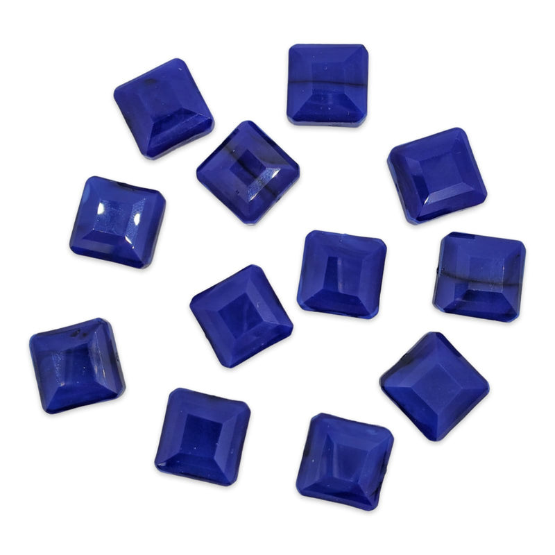 Cristal Cuadrado Azul Rey Mate Cristal - Accesorios Rubi