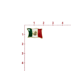 Dije Bandera de México Esmaltada Dije - Accesorios Rubi