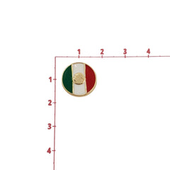 Dije Bandera de México Luneta Esmaltada Dije - Accesorios Rubi