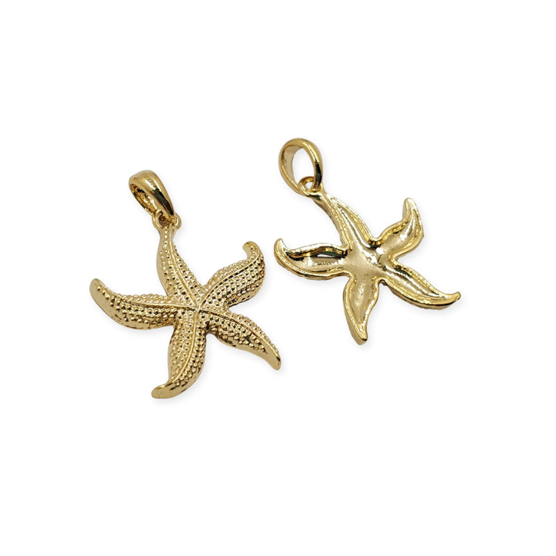 Dije Estrella de Mar con Porta Dije 2 Oro Laminado Dije - Accesorios Rubi