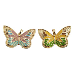 Dije Mariposa Esmaltada 14K Dije - Accesorios Rubi