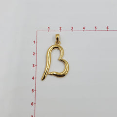 Dije Silueta Corazón 1 Oro Laminado Dije - Accesorios Rubi