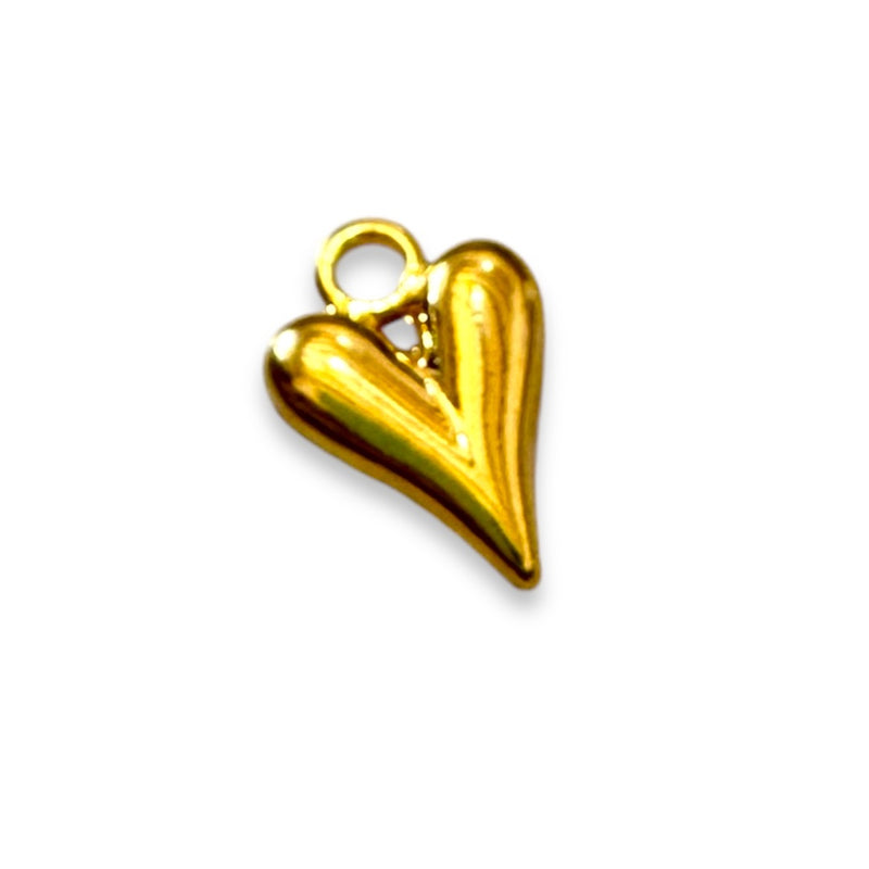 Dije Corazon Burbuja Alargado 24K