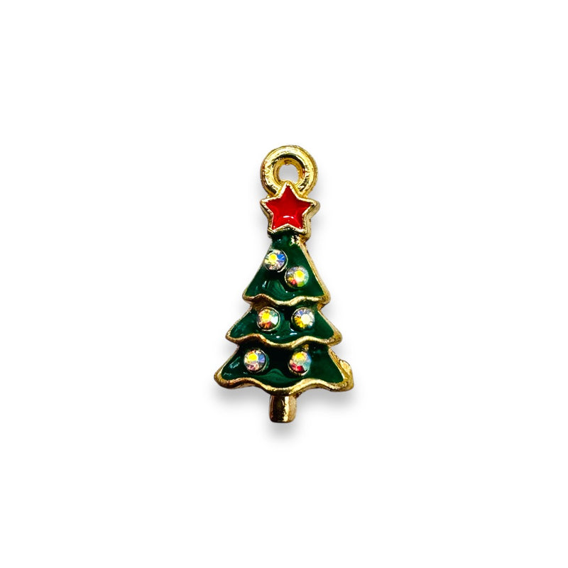 Dije Árbol de Navidad Esmaltado de Metal