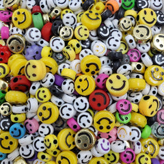 Mix Carita Feliz de Acrílico Dije - Accesorios Rubi