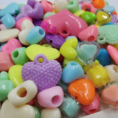 Mix Corazones Pastel de Acrílico Dije - Accesorios Rubi