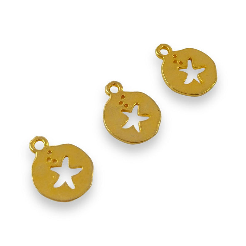 Dije Medalla Estrella 24K Dije - Accesorios Rubi