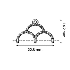 Terminal Arcos para Miyuki 24K Complementos - Accesorios Rubi