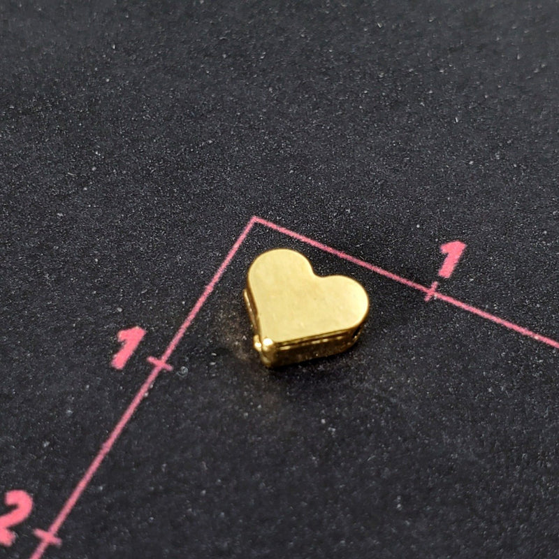 Dije Corazón Recto 24K Dije - Accesorios Rubi