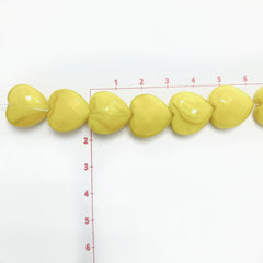 Cristal Corazón Amarillo Mango 15 mm Cristal - Accesorios Rubi