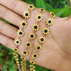 Cadena Eslabón Girasol 18K Cadena - Accesorios Rubi