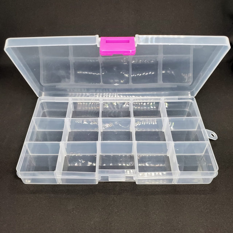 Caja Organizadora Transparente con 15 Divisiones Complemento - Accesorios Rubi