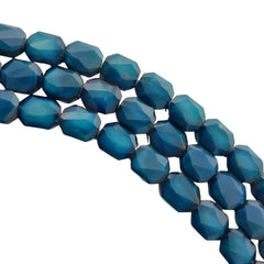 Cristal Octágono Azul Petróleo Mate Cristal - Accesorios Rubi