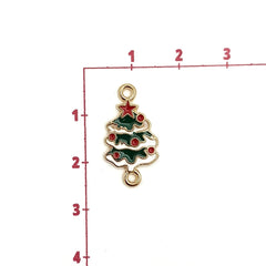 Dije Árbol de Navidad Doble Ojal de Metal Dije - Accesorios Rubi