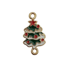 Dije Árbol de Navidad Doble Ojal de Metal Dije - Accesorios Rubi