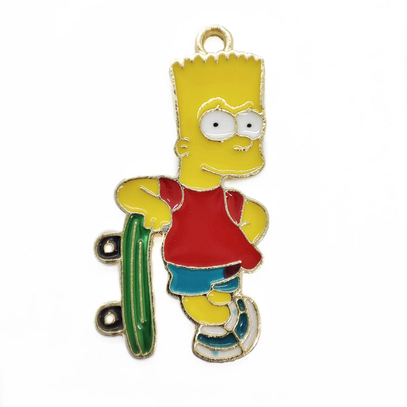 Dije Bart Simpson Esmaltado Dije - Accesorios Rubi