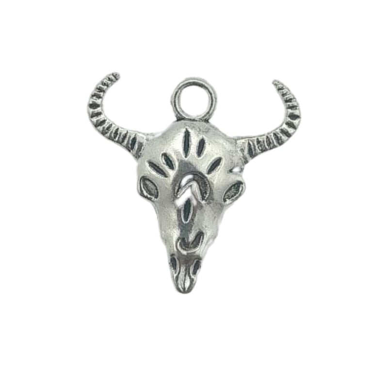 Dije Cabeza de Toro de Metal Dije - Accesorios Rubi