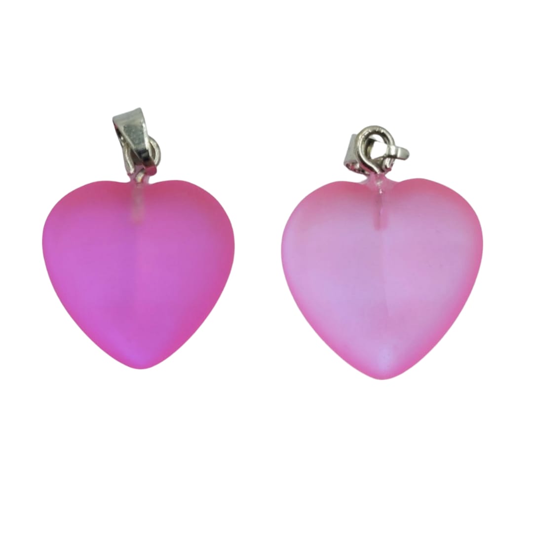 Dije Corazón Cuarzo Electrificado Piedra natural - Accesorios Rubi