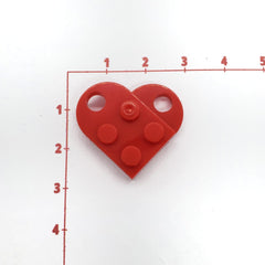 Dije Corazón Lego de Acrílico acrilicos - Accesorios Rubi