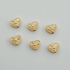 Dije Corazón Mini con Diseño 24K Dije - Accesorios Rubi