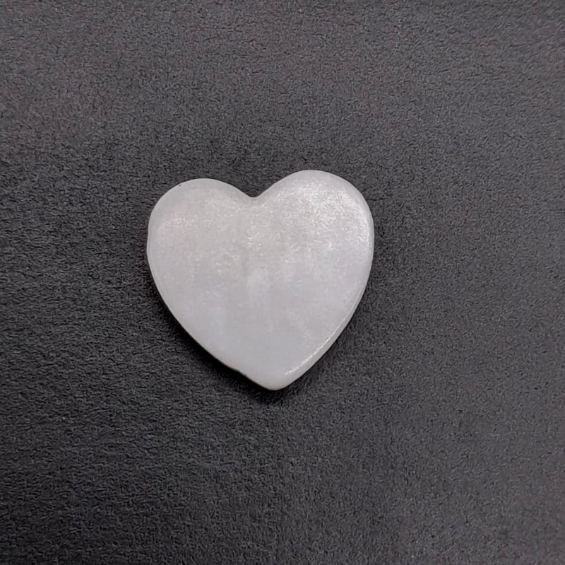 Dije Corazón Transversal 14mm Madre Perla Dije - Accesorios Rubi