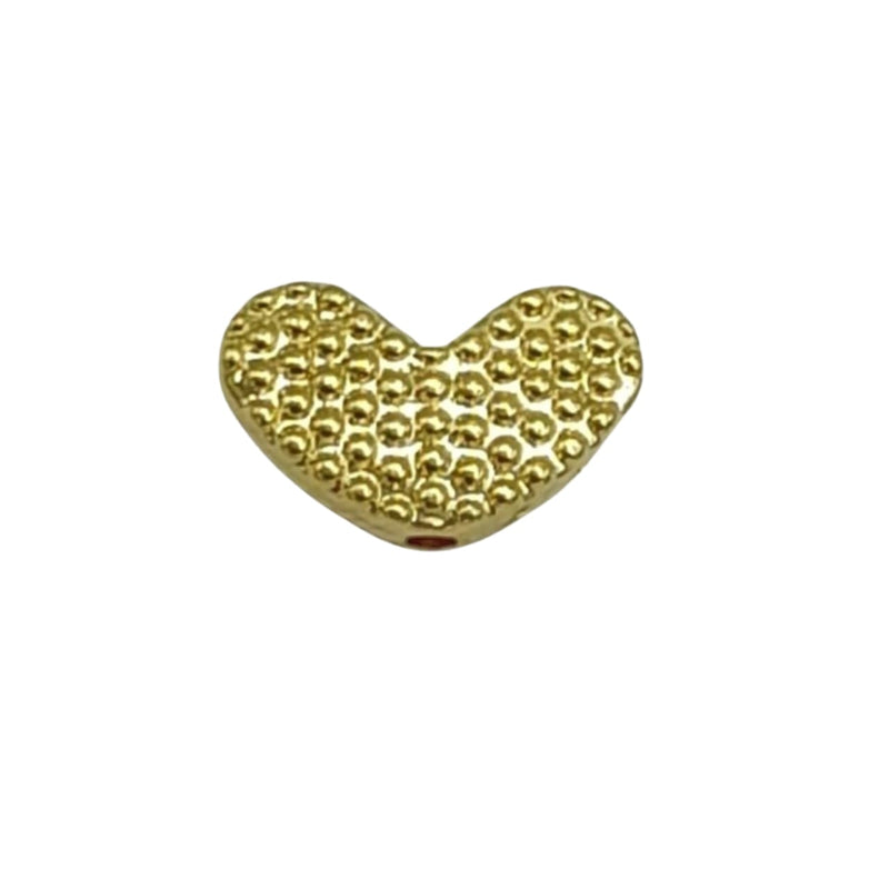 Dije Corazón con Textura 24K Dije - Accesorios Rubi