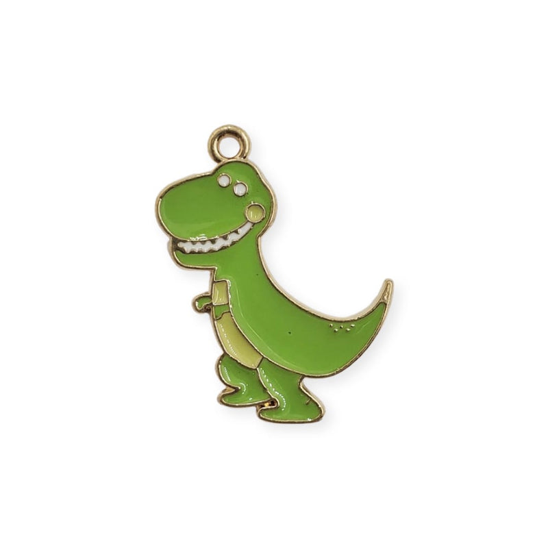 Dije Dinosaurio Rex Esmaltado Dije - Accesorios Rubi