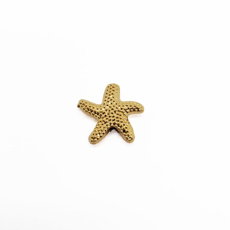 Dije Estrella de Mar Transversal 2 24K Dije - Accesorios Rubi