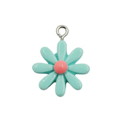 Dije Flor Un Ojal de Acrílico Dije - Accesorios Rubi