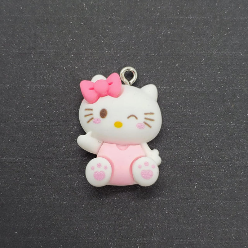 Dije Hello Kitty Moño Rosa de Arcilla Dije - Accesorios Rubi