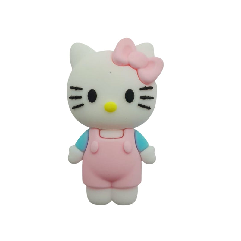 Dije Hello Kitty Overol Rosa de Goma XG Dije - Accesorios Rubi