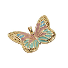 Dije Mariposa Esmaltada 14K Dije - Accesorios Rubi