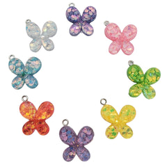 Dije Mariposa con Glitter Dije - Accesorios Rubi