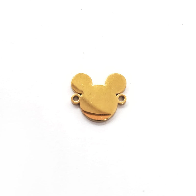 Dije Mickey Mouse Dorado de Acero Inoxidable Acero inoxidable - Accesorios Rubi