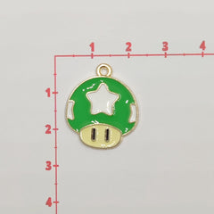 Dije Super Marios Bros Hongo Esmaltado de Metal Dije - Accesorios Rubi