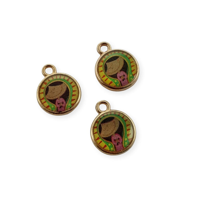 Dije Virgen de Guadalupe Encapsulado Metal Dije - Accesorios Rubi