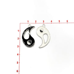 Dije Yin Yang Hueco Esmaltado Dije - Accesorios Rubi