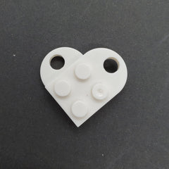 Dije Corazón Lego de Acrílico acrilicos - Accesorios Rubi