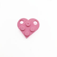 Dije Corazón Lego de Acrílico acrilicos - Accesorios Rubi