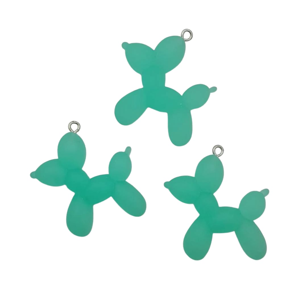 Dije Globo Perrito de Acrílico Dije - Accesorios Rubi