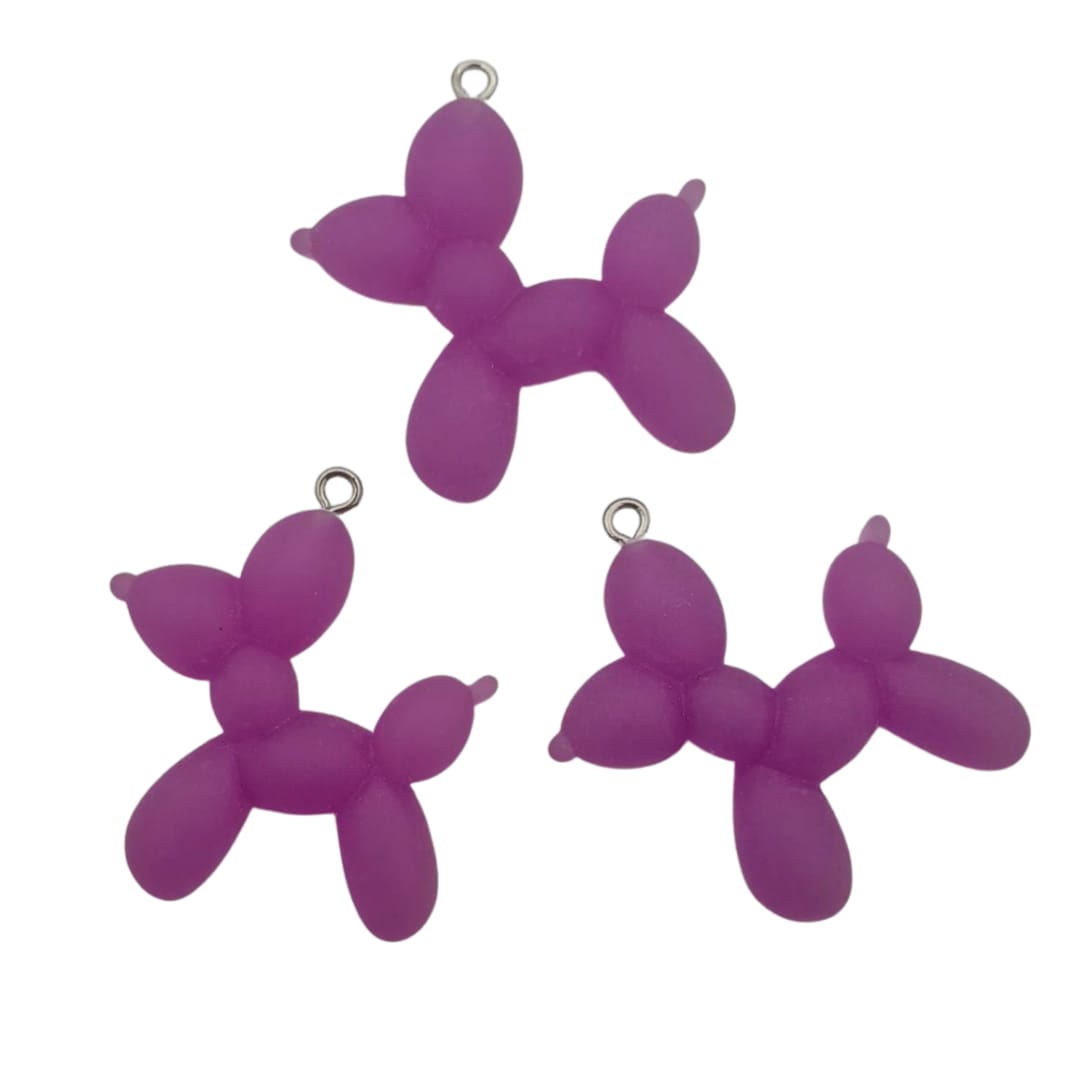 Dije Globo Perrito de Acrílico Dije - Accesorios Rubi