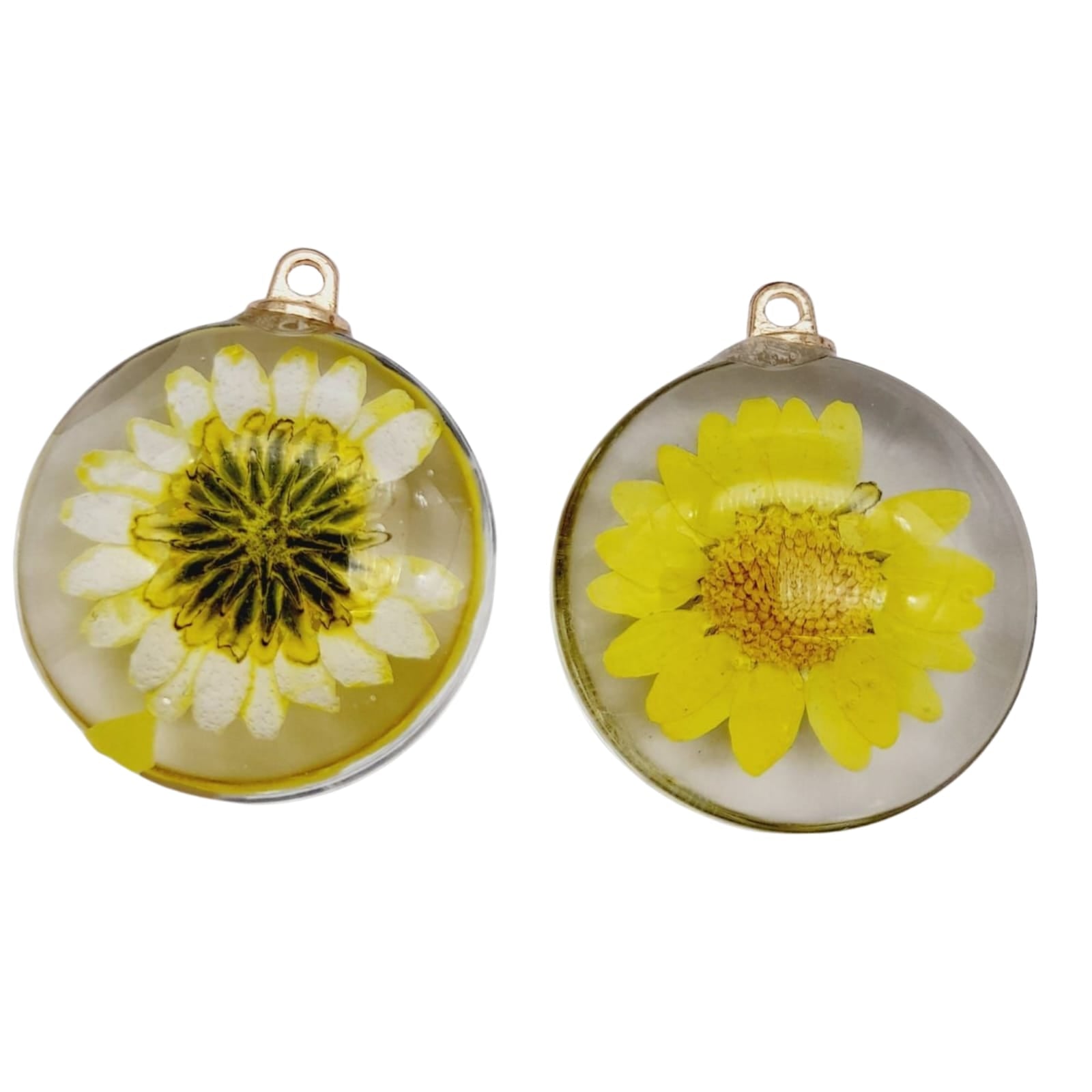 Dije Magarita Encapsulada de Cristal acrilicos - Accesorios Rubi