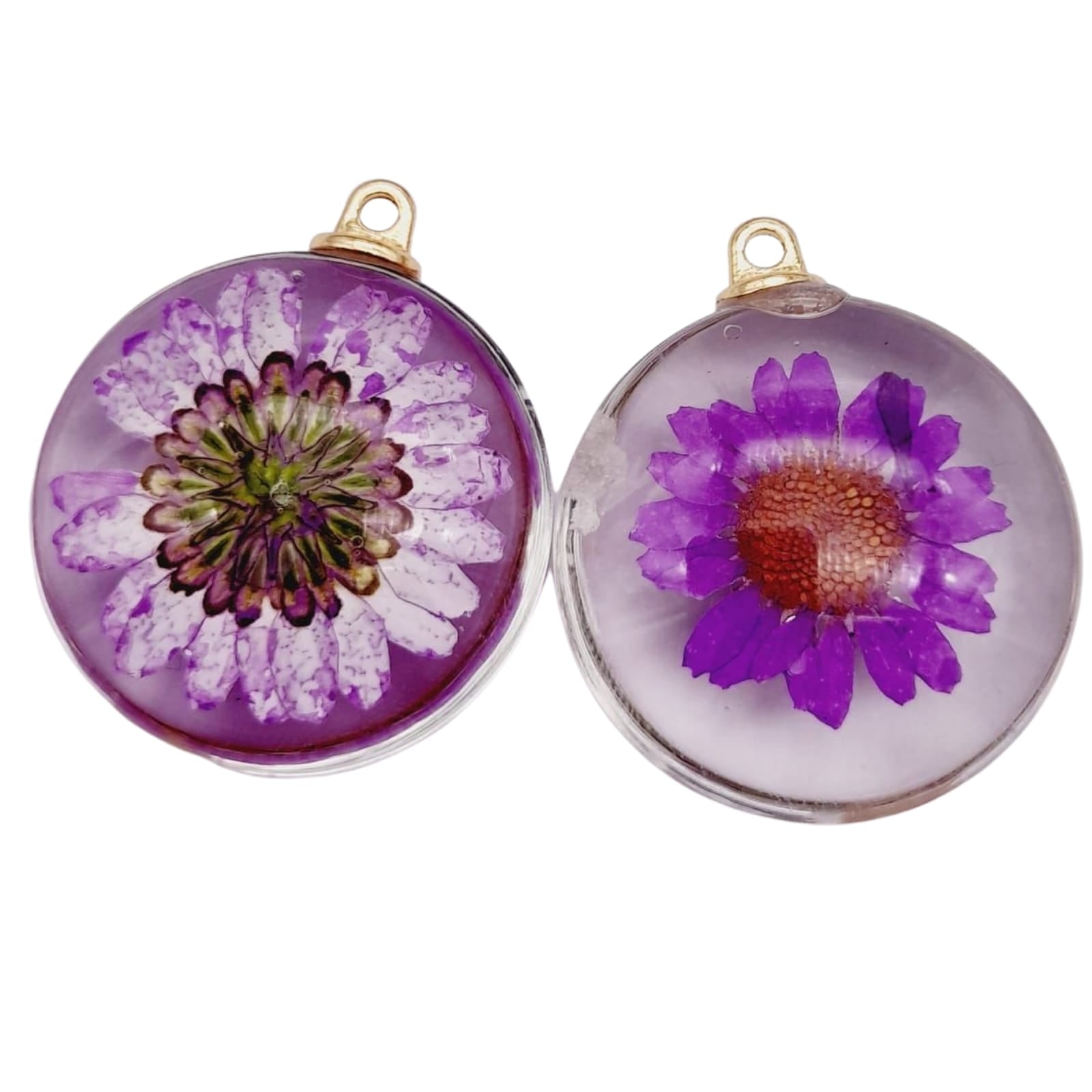 Dije Magarita Encapsulada de Cristal acrilicos - Accesorios Rubi