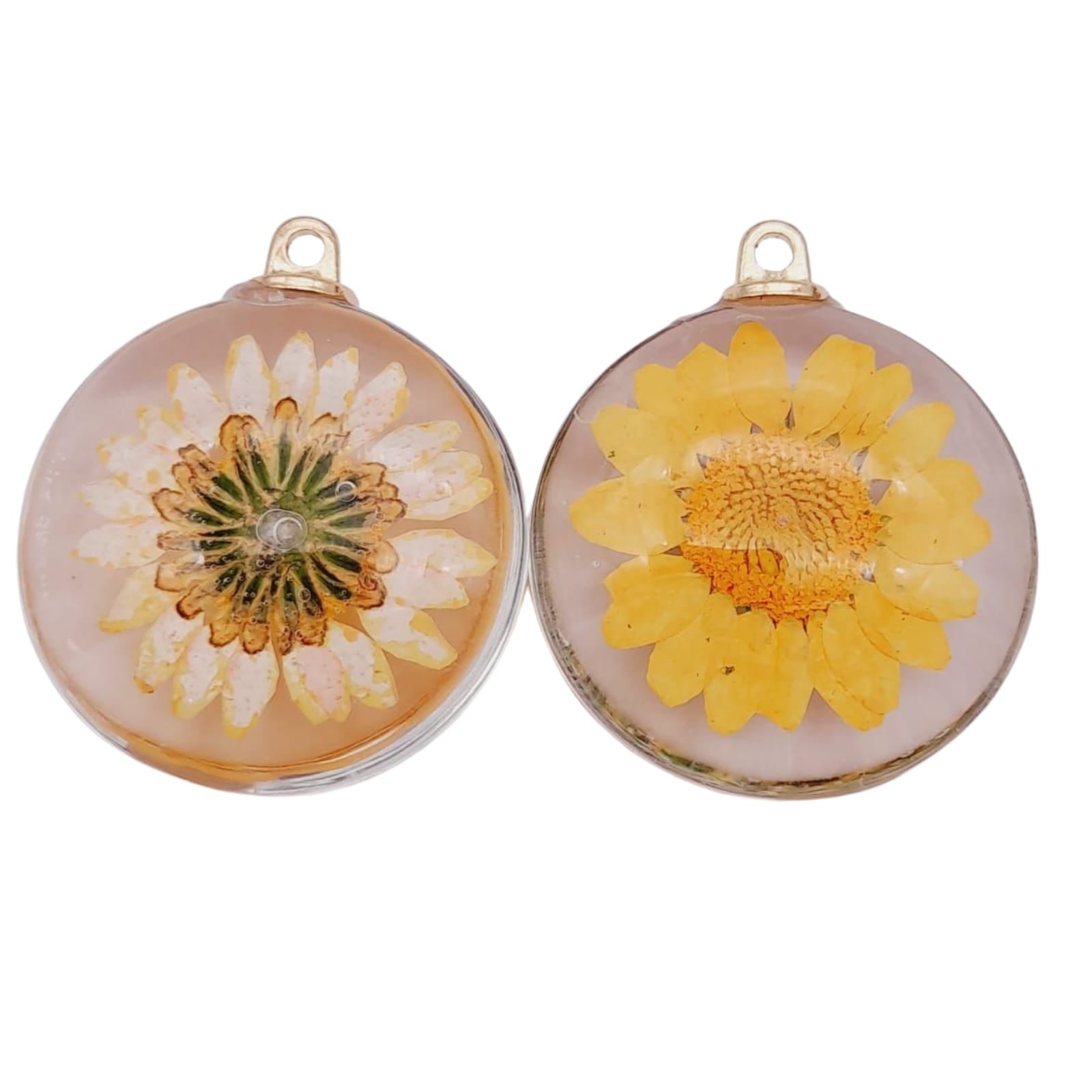 Dije Magarita Encapsulada de Cristal acrilicos - Accesorios Rubi
