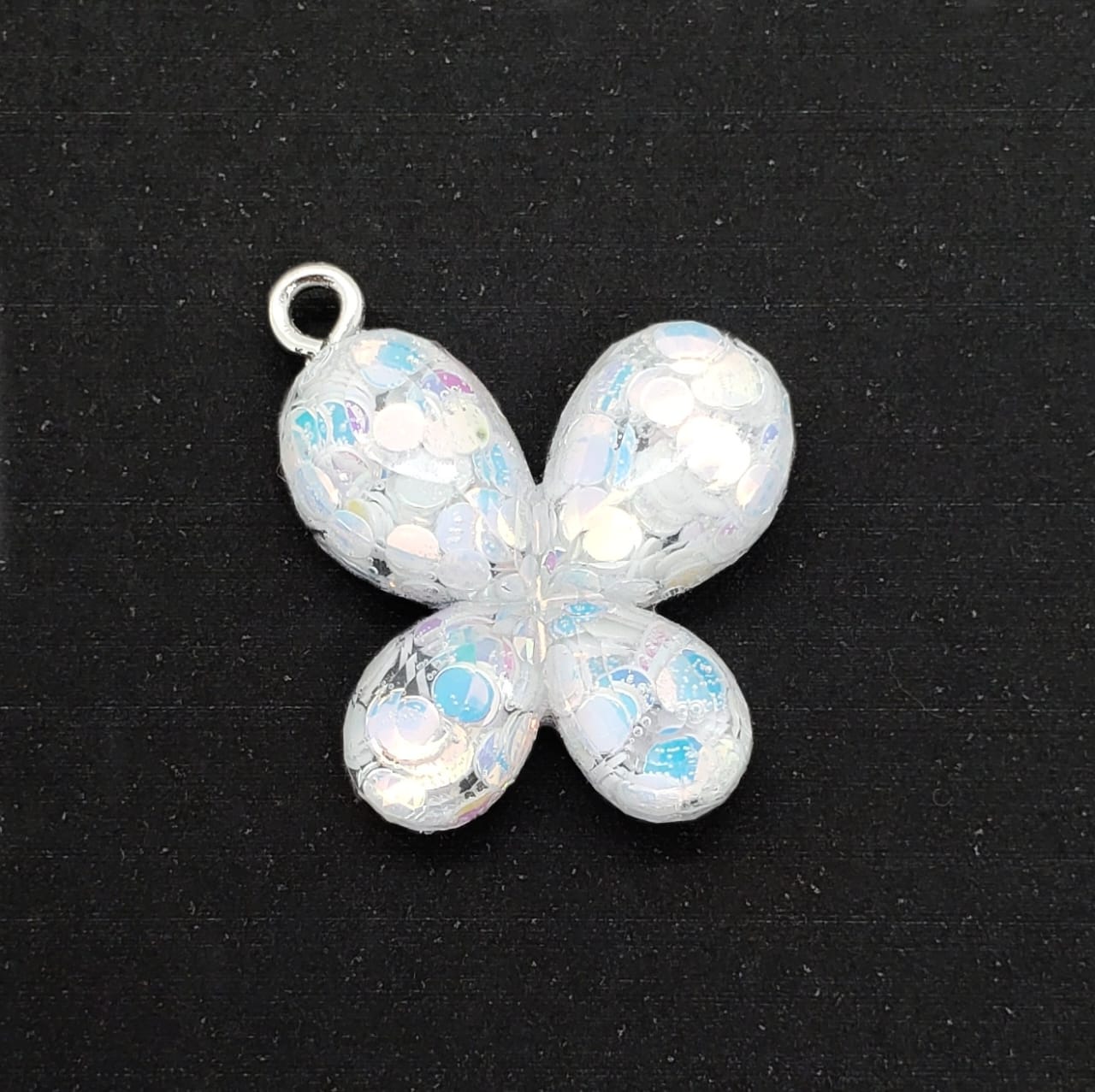 Dije Mariposa con Glitter Dije - Accesorios Rubi